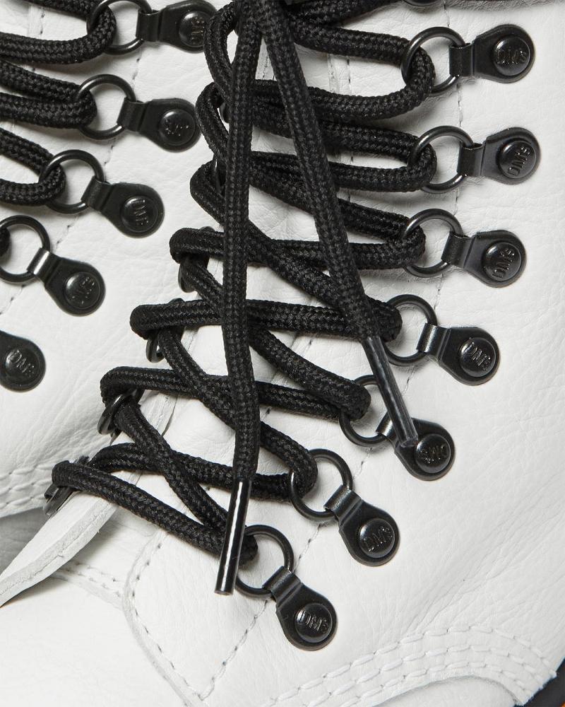 Dr Martens 1460 Laced Virginia Lær Snørestøvletter Dame Hvite | Norge 606TCE